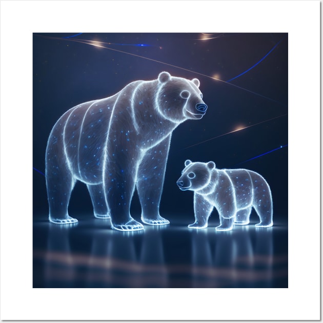 Ursa Major Ursa Minor Constellations Wall Art by MadamTeehee